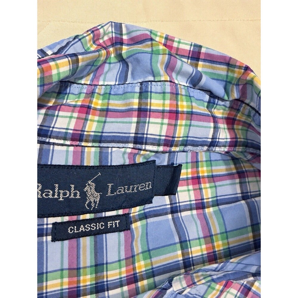 Ralph Lauren Men's Classic Fit Long Sleeve Shirt Multicolor Plaid, Size XXL